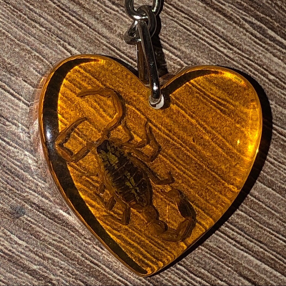 Scorpion Key Chain Amber - Picture 2 of 3
